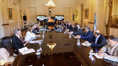 Los Andes | El presidente Alberto Fernández participa de la reunión con los gobernadores que se suman al control de precios. (Foto: Presidencia)