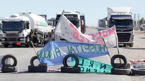 La medida de fuerza que se está realizando hace una semana representa una perdida de US$10 millones cada 24 horas. Foto: Gentileza.