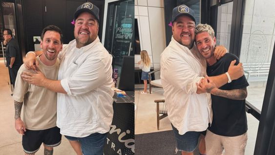Darío Barassi mostró su encuentro con Messi y de Paul en Miami