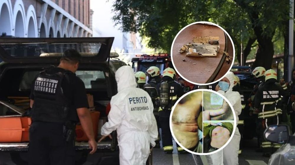 Se conocieron imágenes de la oficina que explotó en la Escuela de Gendarmería y las heridas de un gendarme