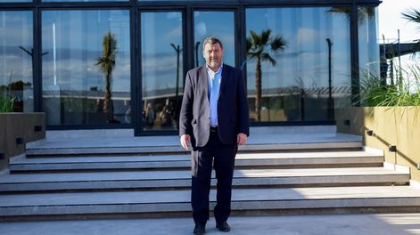 Flavio Kristich en el nuevo hotel Totem en San Martín.