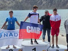 Natación. Valentín Cheruze logró una medalla dorada en el Dique Punta Negra en San Juan Natación. Valentín Cheruze logró una medalla dorada en el Dique Punta Negra en San Juan