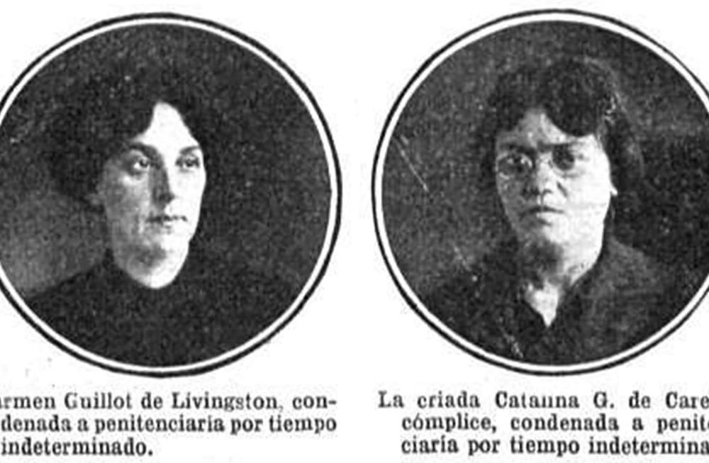 1914. Hastiada de golpizas y humillaciones, Carmen Guillot contrató a dos sicarios para que mataran a su marido. El encargo se cumplió, pero tanto ella como su sirvienta -Catanna- y los hombres, Lauro y Salvatto, fueron detenidos y acusados por el asesinato.