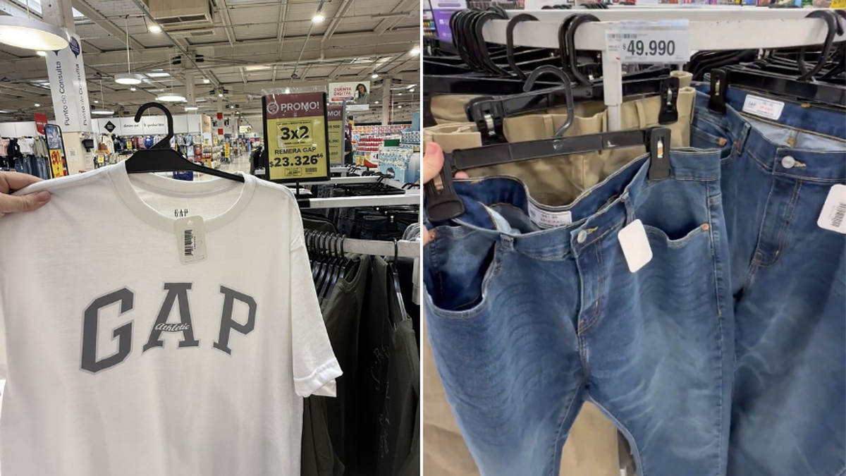Una cadena de supermercados vende ropa de GAP y Banana Republic: en cuáles sucursales se consigue en Mendoza