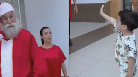 Viral de TikTok: un Papá Noel generó críticas.