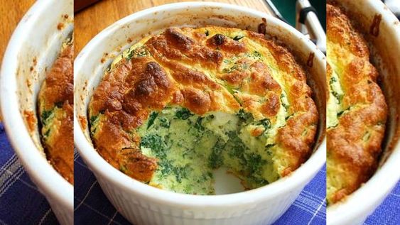 como hacer un delicioso souffle de espinaca con solo 6 ingredientes y en pocos minutos