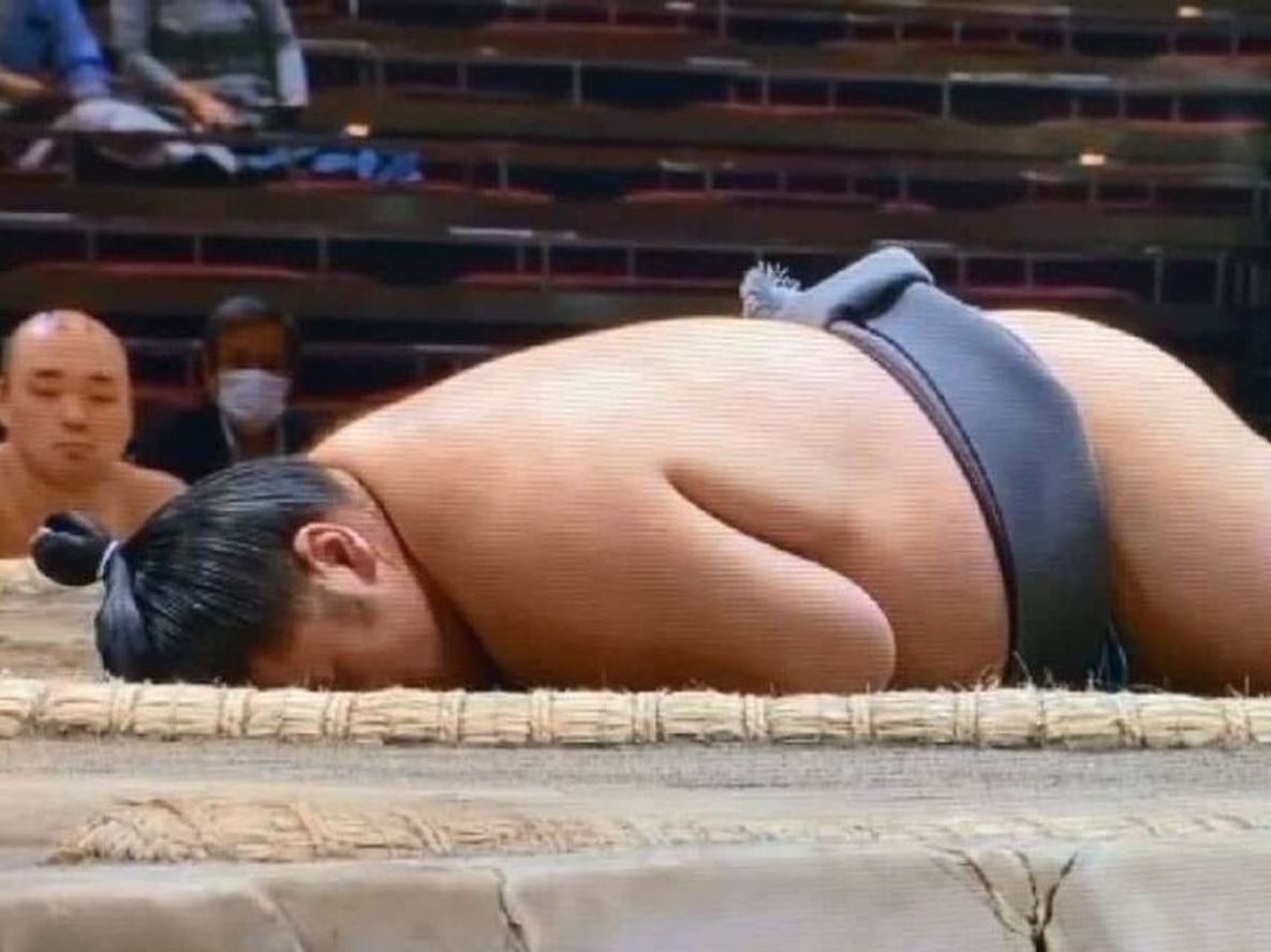 MITSUKI AMANO, EL LUCHADOR DE SUMÓ QUE MURIÓ TRAS UNA CAÍDA EN COMBATE. / Gentileza.