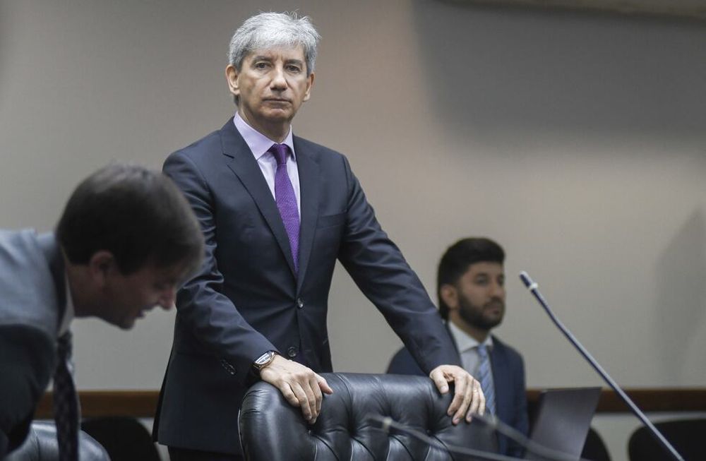 El suspendido juez federal Walter Bento, cuando declaró ante el Consejo de la magistratura en noviembre del año pasado.Foto Federico López Claro