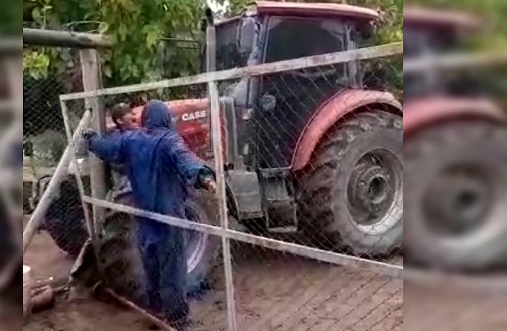 Contratista es atropellado con un tractor por el dueño de la finca