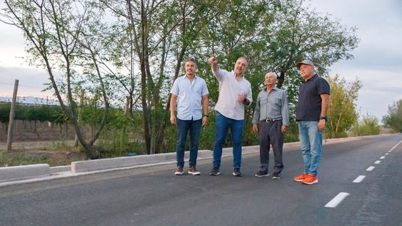 Stevanato inauguró las obras de la calle Nazar en Fray Luis Beltrán