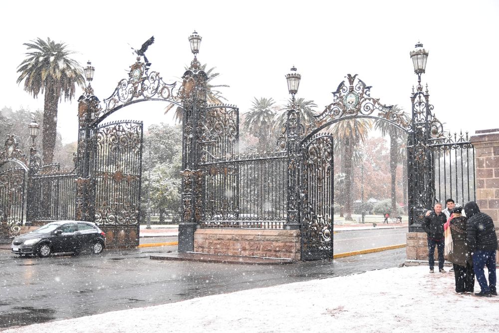 Así está el Parque General San Martín. Foto: Ramiro Gómez / Los Andes. 