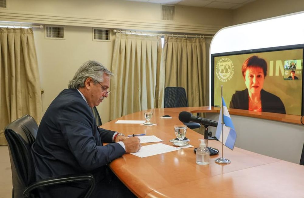 Fernández y Georgieva dieron luz verde al tramo final de las negociaciones  - Presidencia