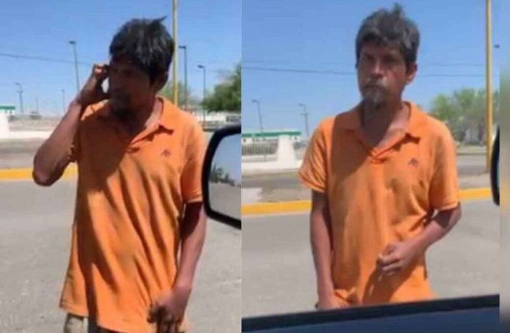 El individuo pedía plata y rechazó una oferta de trabajo por parte de un conductor. Foto: Captura de video