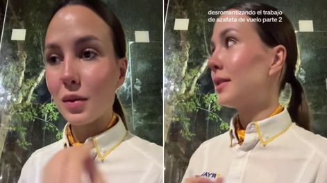 Una azafata confesó el lado oculto de su profesión y generó debate en TikTok.