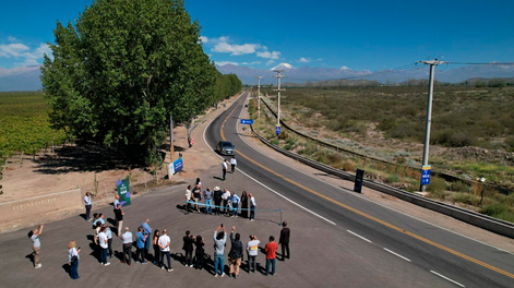 Mendoza habilitó una ruta estratégica en Gualtallary.