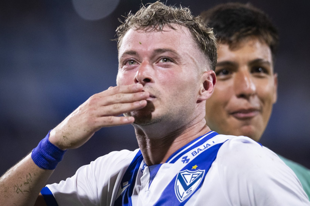 Matías Pellegrini, autor de dos goles para Vélez Sarsfield ante Boca Juniors