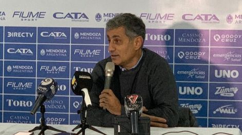 Los Andes | El presidente del Tomba José Mansur habló en conferencia de prensa y aseguró que seguirán trabajando por el estadio Feliciano Gambarte. / Gentileza: Argentina FC.