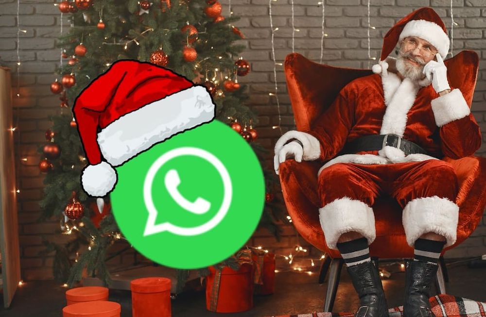 Estreno del Modo Navidad en WhatsApp.