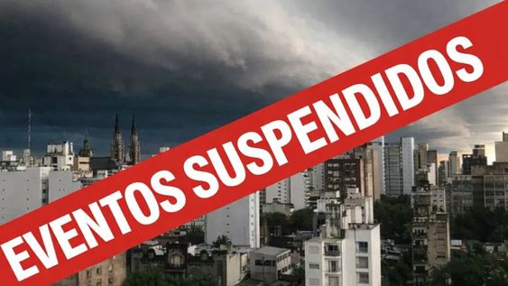 Por el alerta de tormenta, varios departamentos informaron la reprogramación o suspensión de eventos este fin de semana.&nbsp;