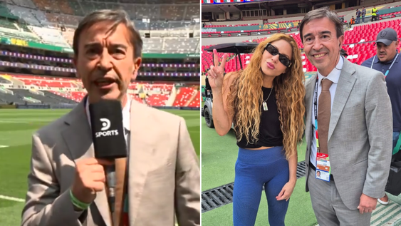 Momento viral en el Mundial 2026: Marcelo Benedetto dejó el vivo para tomarse una foto con Shakira