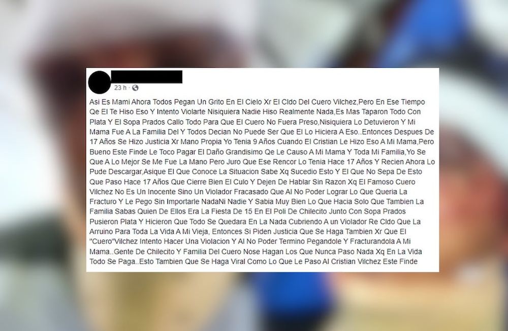 Un hombre recibió una brutal golpiza en San Carlos y ahora investigan un posteo de Facebook que revelaría el motivo del ataque.