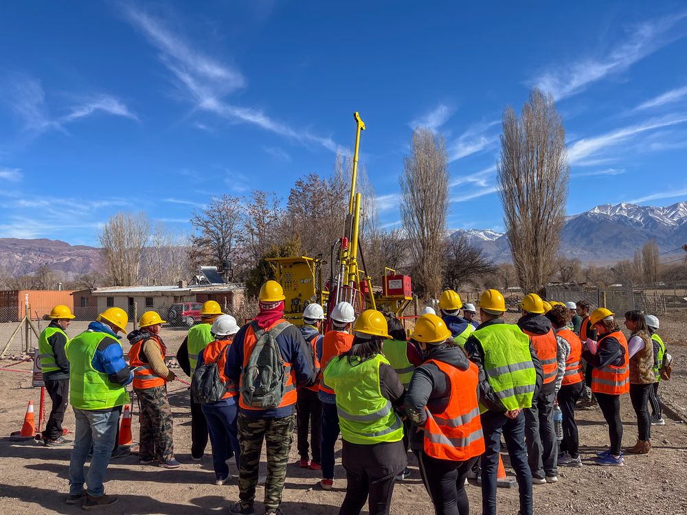 Una de las capacitaciones en PSJ Cobre Mendocino fue sobre perforación con diamantina