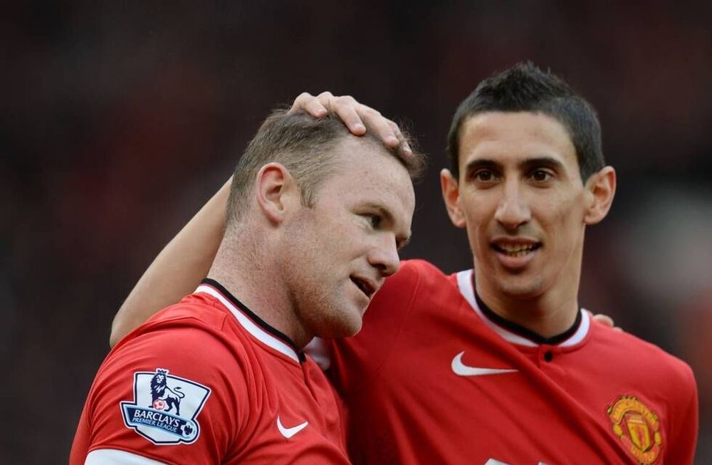 Con Rojo y Di María, el Manchester United derrotó al Aston Villa