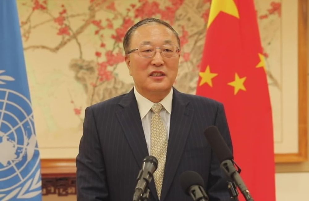 El embajador chino en la ONU, Zhang Jun