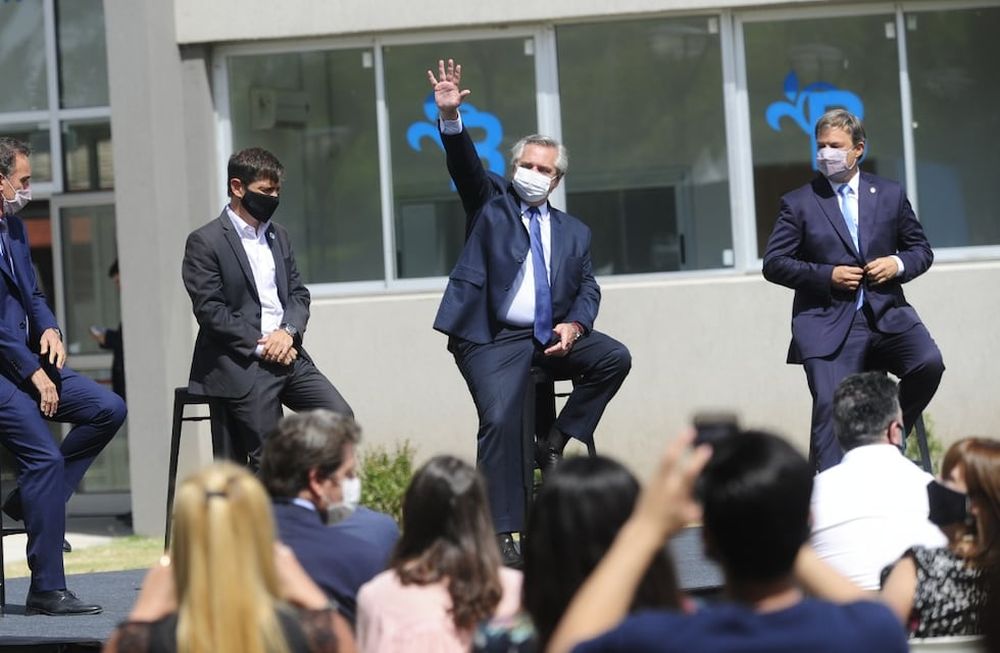 El presidente Alberto Fernández presentó las primeras 1.000 obras públicas que se ejecutan en todo el país. (Clarín)