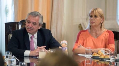 Alberto Fernández y Marcela Losardo, ex Ministra de Justicia de la Nación.