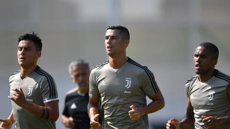 Cristiano Ronaldo entrena por primera vez con la Juventus