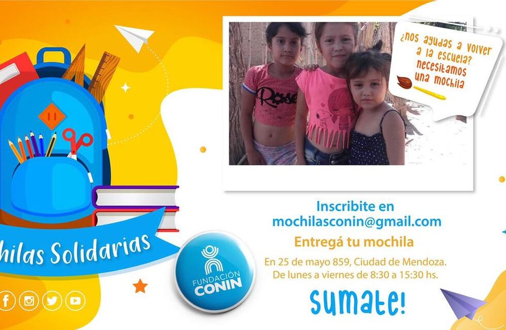 Colaborá con una mochila para que más chicos puedan regresar a clases
