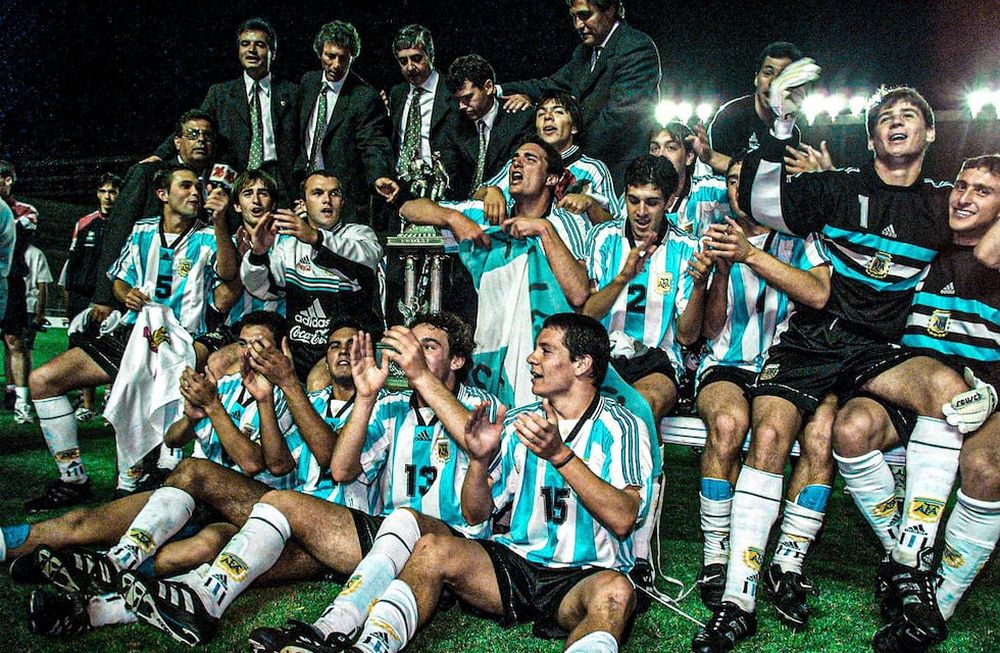 El entrenador de la Selección Argentina jugó la final del torneo Esperanzas de Toulon ante Francia.