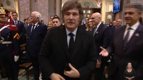 Javier Milei no quiso saludar a Jorge Macri ni a Victoria Villarruel.