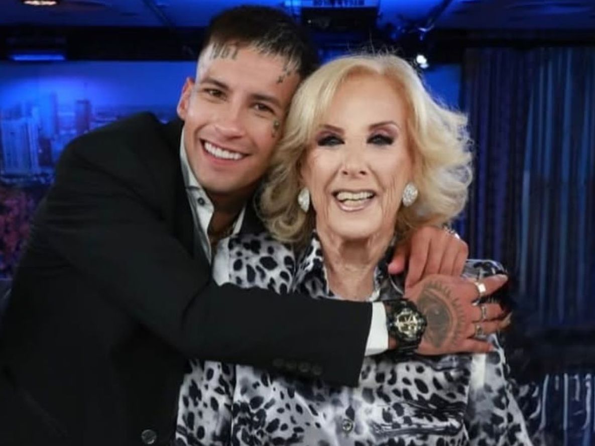 El tierno gesto de L-Gante con Mirtha Legrand que generó revuelo: Ni los nietos...