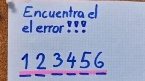 El error consiste en que la palabra el está escrita dos veces. Foto: Web