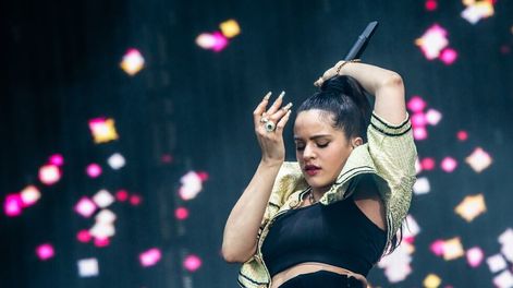 Los Andes | Rosalía se encuentra presentando su último disco en una gira mundial. (Gentileza Lollapalooza Argentina/ Guido Adler)