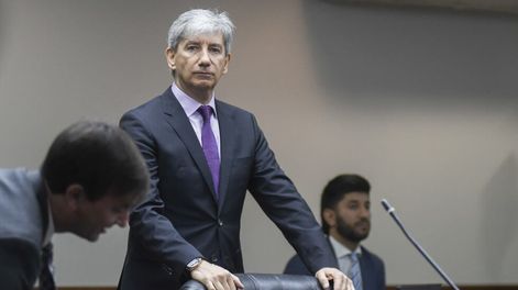 Los Andes | El suspendido juez federal Walter Bento, cuando declaró ante el Consejo de la magistratura en noviembre del año pasado.Foto Federico López Claro