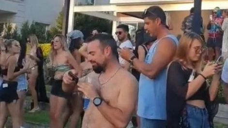 70 personas en una fiesta clandestina. hay detenidos, entre ellos Clemente Rodríguez.