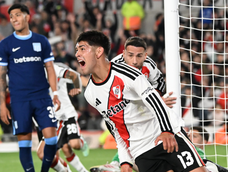 Lautaro Rivero, autor del 1 a 0 de River sobre Racing.