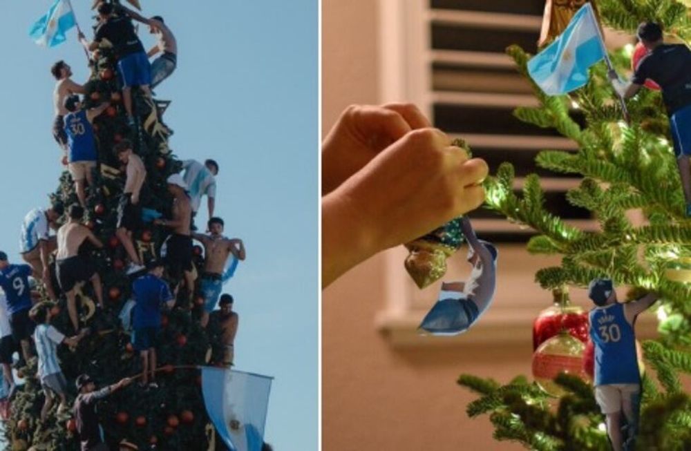 La “hinchada argentina navideña”