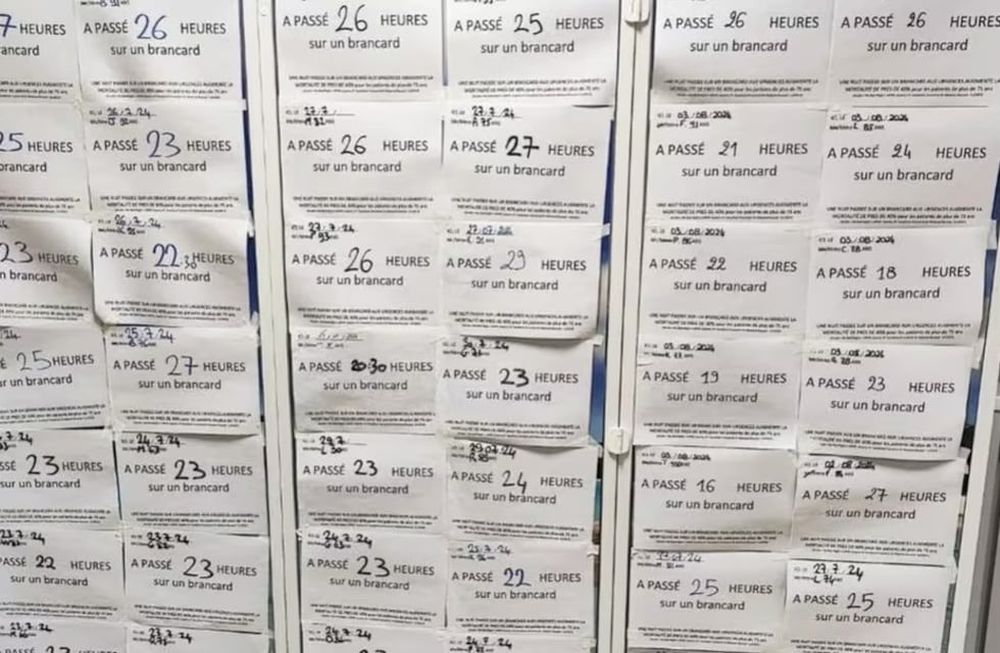 Los trabajadores del centro de salud crearon este muro para dejar a la vista una gran problemática en el servicio.