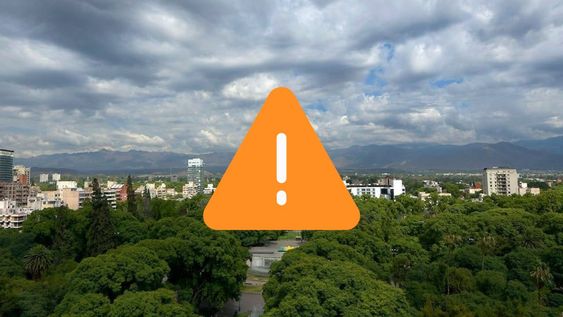 Alerta naranja en Mendoza.