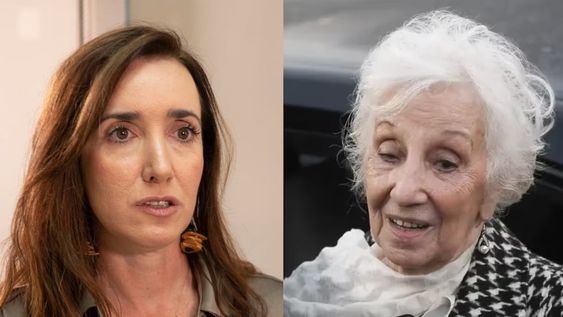 La candidata a vicepresidente por la Libertad Avanaza, Victoria Villarruel, trató de personaje siniestro a Estela de Carlotto, titular de Abuelas de Plaza de Mayo.