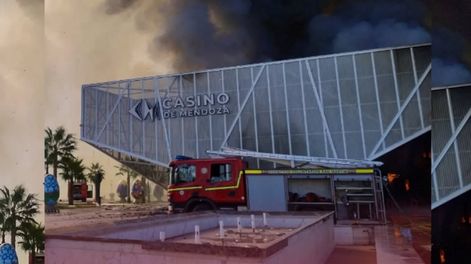 Crece la polémica: Bomberos Voluntarios de San Martín ratifican que estaban en servicio cuando comenzó el incendio del casino y dan detalles.