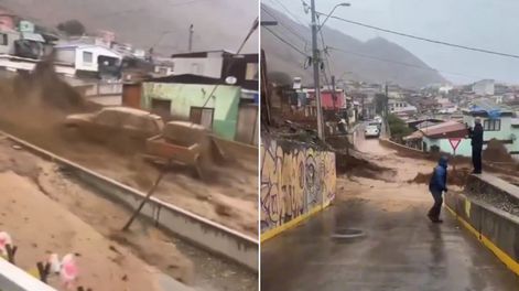 Temporal en el norte de Chile: un muerto, más de 1.000 viviendas dañadas y cientos de damnificados por los aluviones.