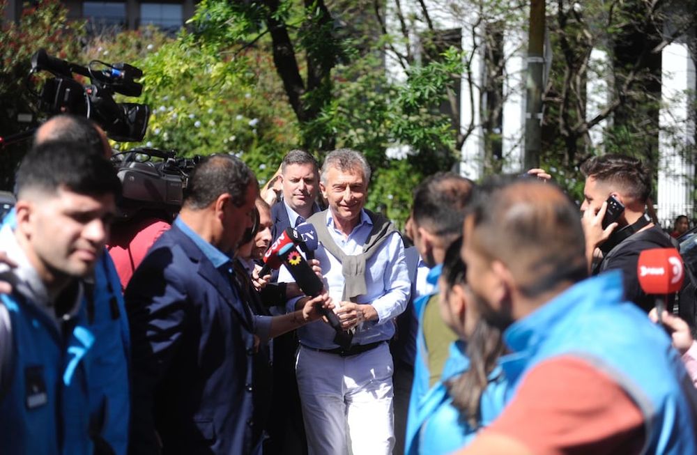 Macri, este domingo al ir a votar. (La Voz/Federico López Claro)