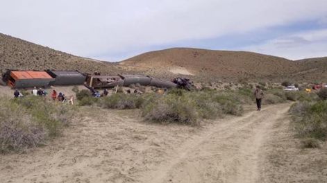 El presidente del Tren Patagónico, Daniel García, confirmó a Télam que sucedió un incidente, aclaró que no hay heridos graves. Gentileza: La Brújula 24.