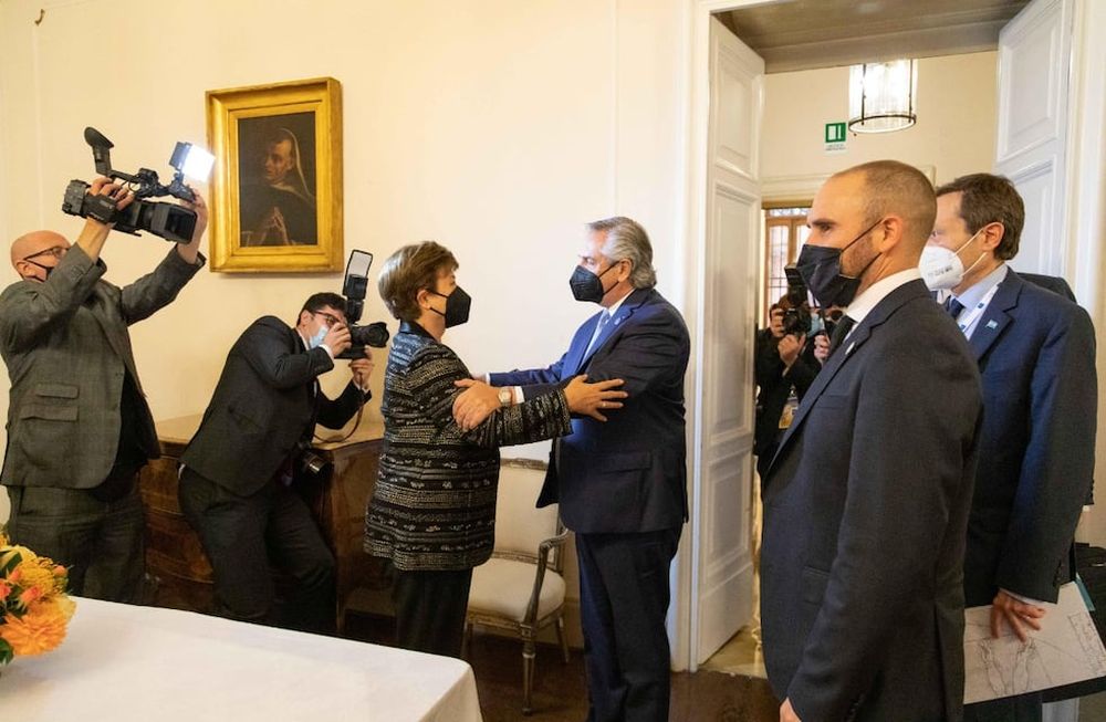 Alberto Fernández espera poder llegar a un acuerdo con Kristalina Georgieva antes de la aprobación del presupuesto 2022.