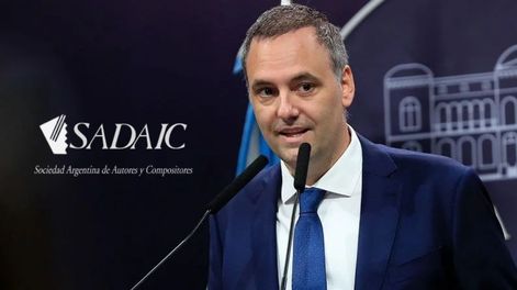 SADAIC intimó a Manuel Adorni.